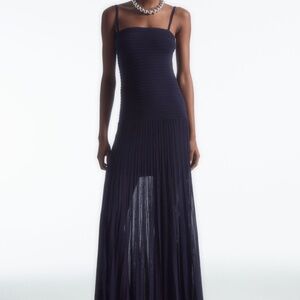 COS Pleated Knitted Maxi Dress